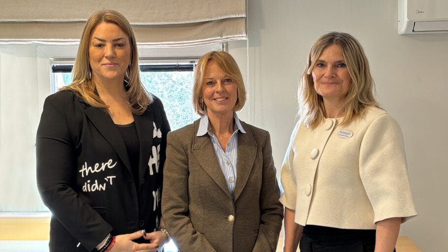 Porträttfoto på de tre deltagarna