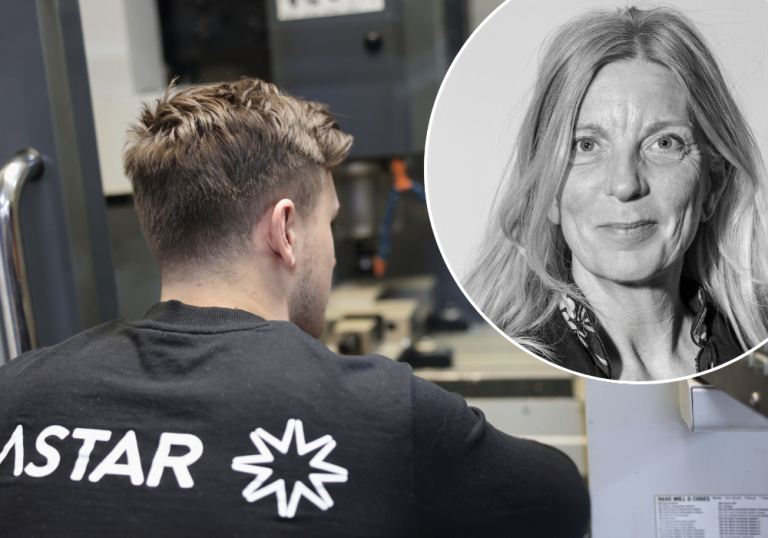 Astar-deltagare i skolan samt Janet Brus, enhetschef på Astar Borås, infälld.