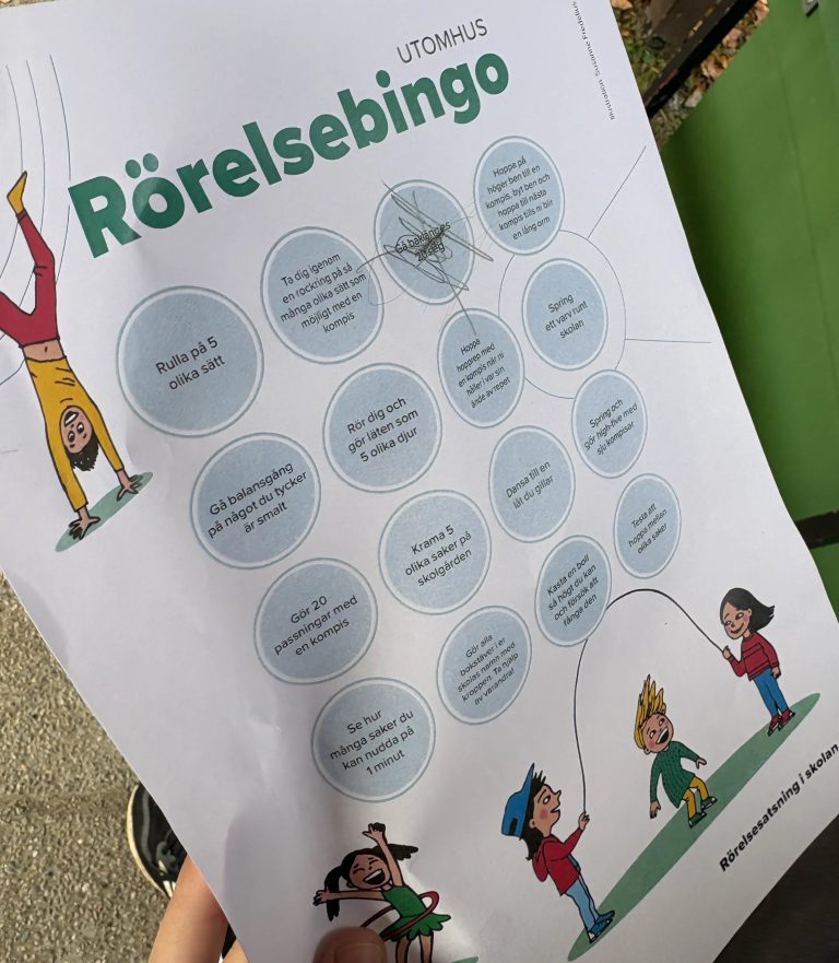 Bild på en bingobricka